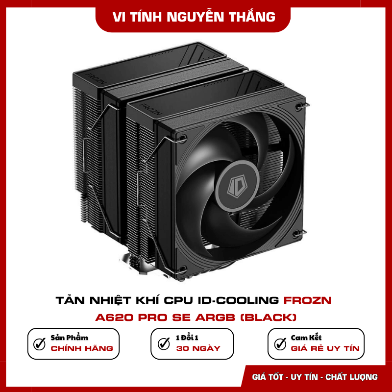 Sáu ống dẫn nhiệt của ID-Cooling Frozn A620 Pro SE ARGB