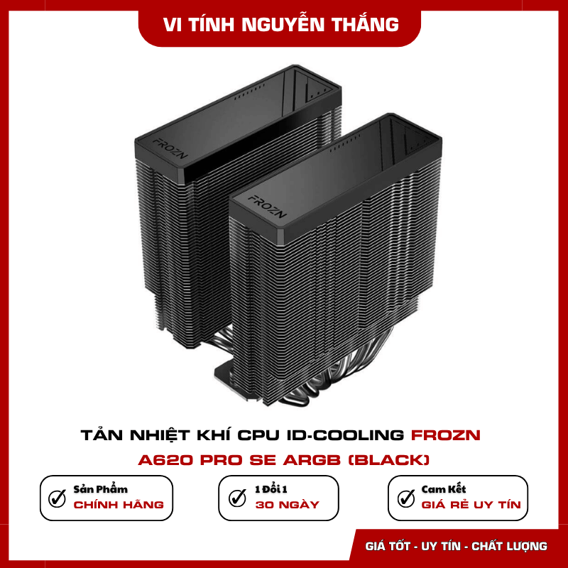 Hai quạt PWM ARGB 120mm trên ID-Cooling Frozn A620 Pro SE