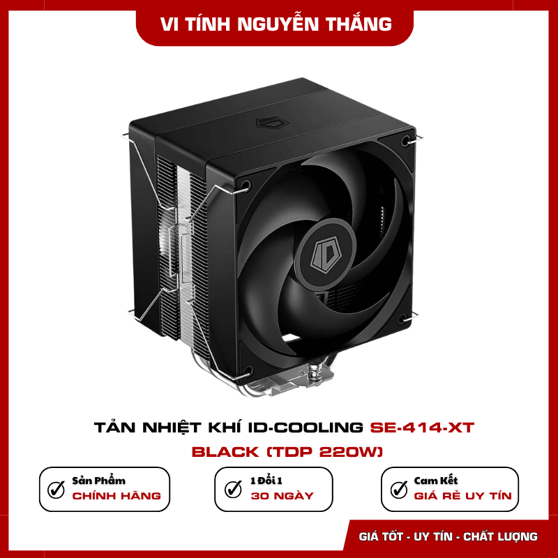Kích thước tản nhiệt khí ID-Cooling SE-414-XT BLACK