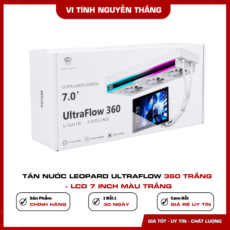 Leopard UltraFlow 360 Trắng lắp trong bộ PC gaming màu trắng