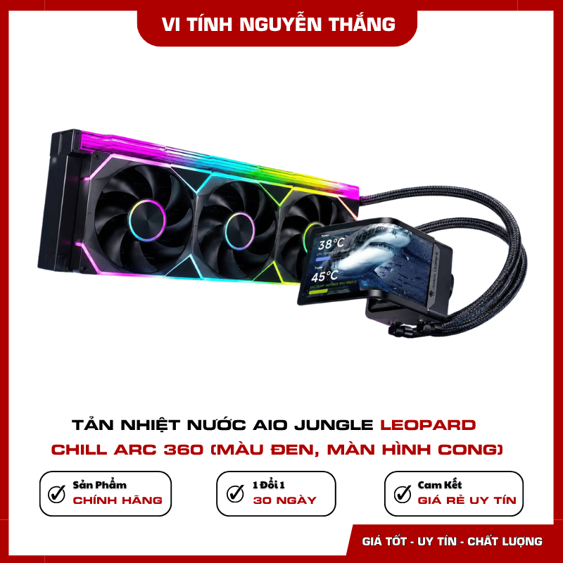 Radiator 360mm Jungle Leopard Chill Arc 360 màu đen
