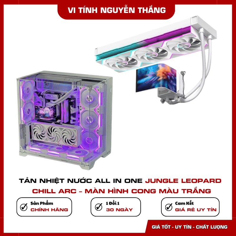 Socket Intel AMD hỗ trợ trên Jungle Leopard Chill Arc trắng