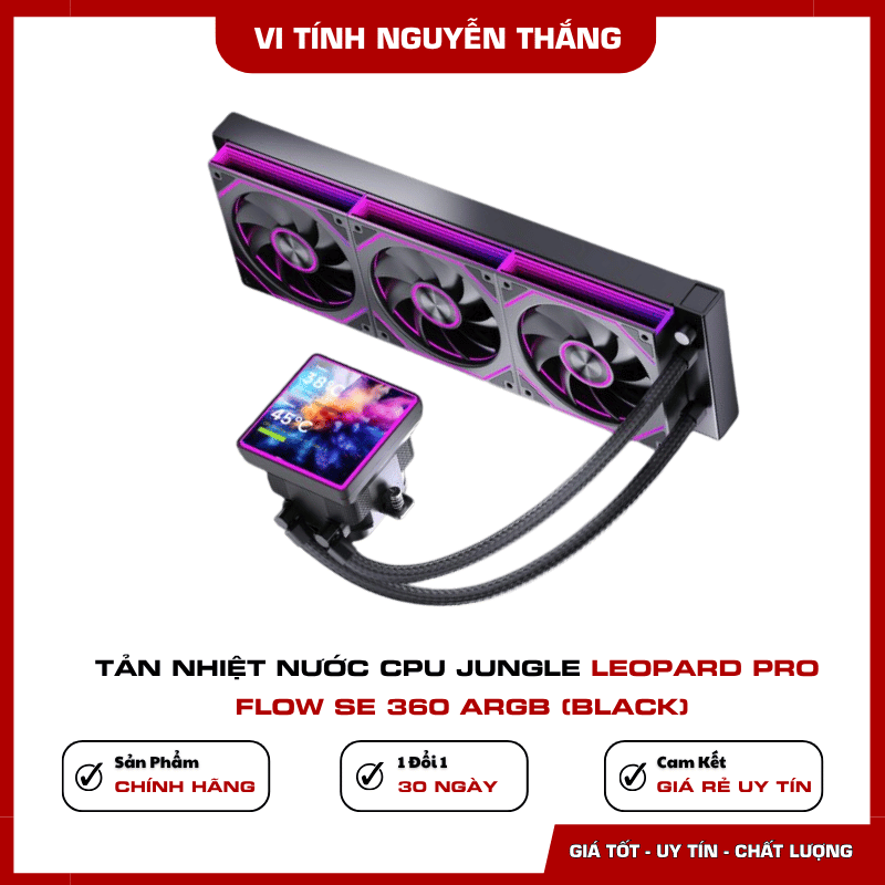 Ba quạt 120mm ARGB Jungle Leopard Pro Flow SE 360