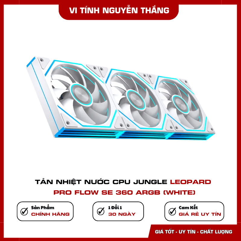 Màn hình LCD 4 inch Jungle Leopard Pro Flow SE 360 ARGB White