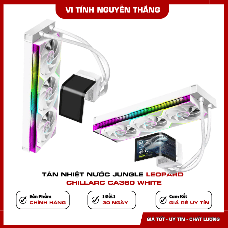 Hệ thống làm mát CPU Jungle Leopard ChillArc CA360 White