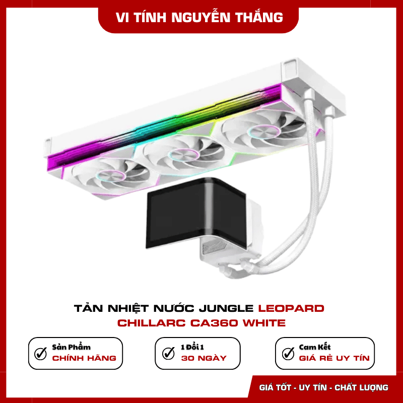 Radiator 360mm của tản nhiệt nước Jungle Leopard ChillArc CA360 White
