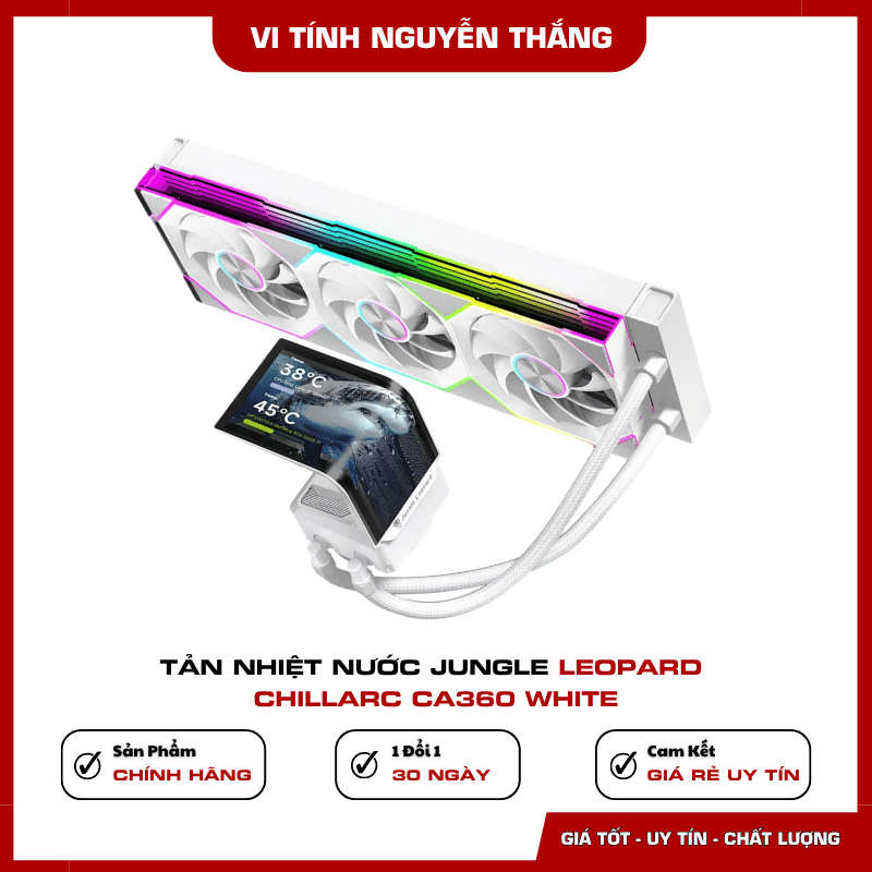 Lắp đặt tản nhiệt nước Jungle Leopard ChillArc CA360 White trong case PC