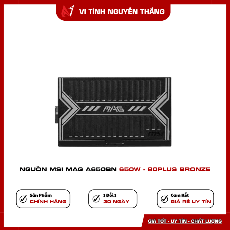 Nguồn MSI MAG A650BN 650W 80 Plus Bronze