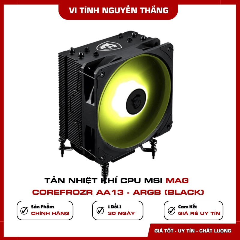 Hiệu ứng ARGB MSI MAG COREFROZR AA13 Black