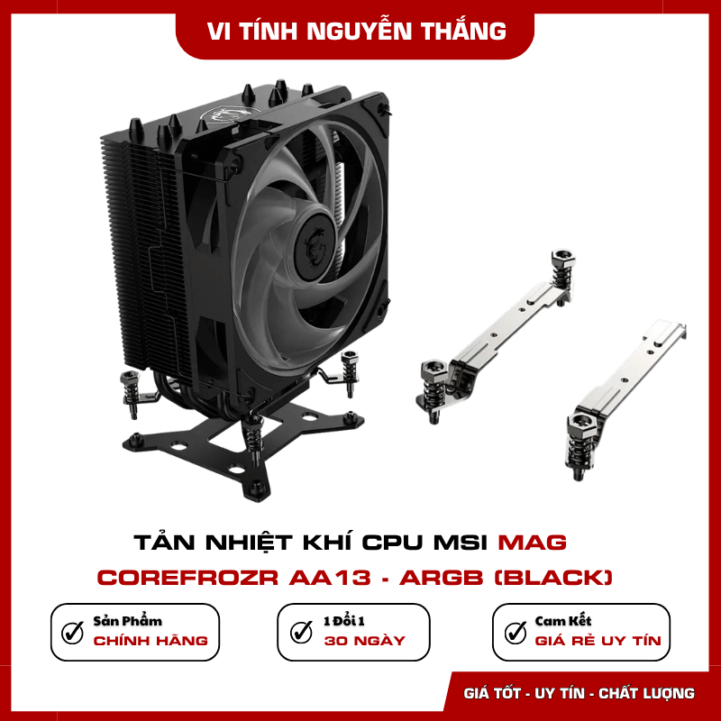 Thiết kế tháp đơn MSI MAG COREFROZR AA13 cao 152mm