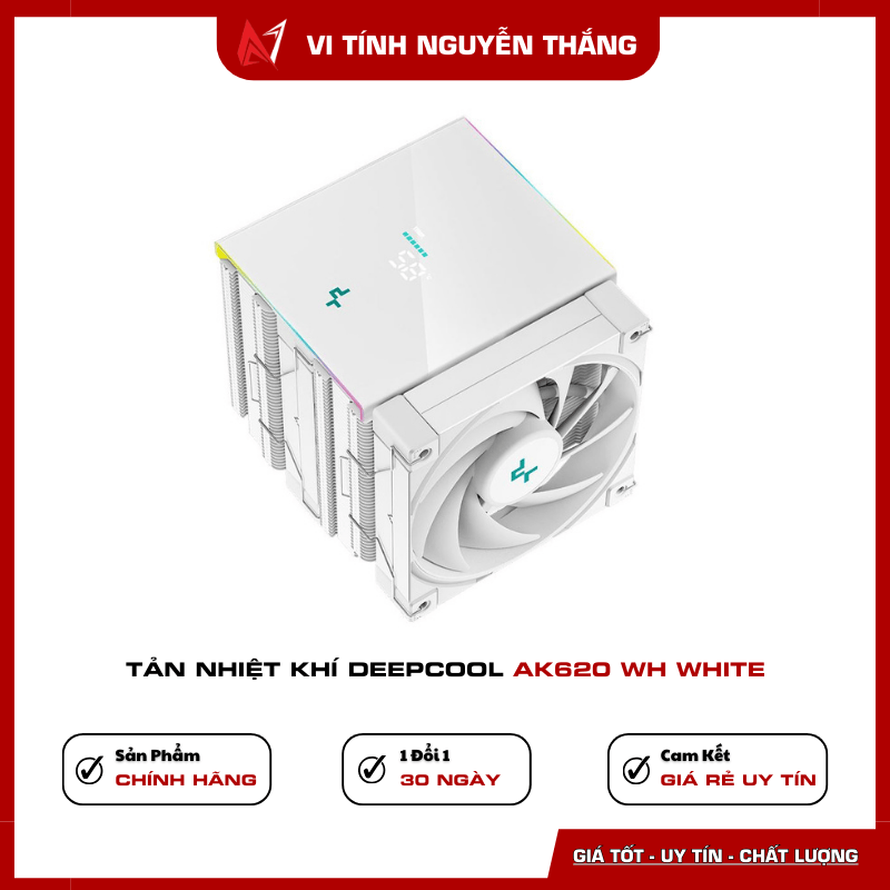 Thiết kế tản nhiệt Deepcool AK620 WH White