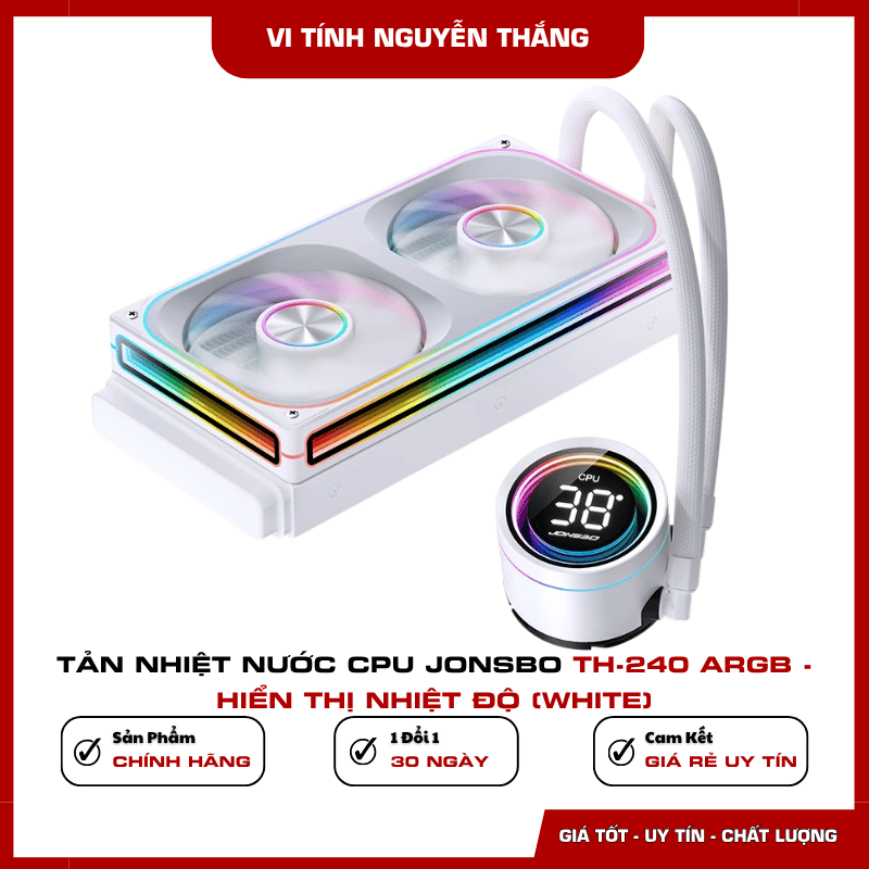 Cụm quạt PWM ARGB Jonsbo TH-240 White