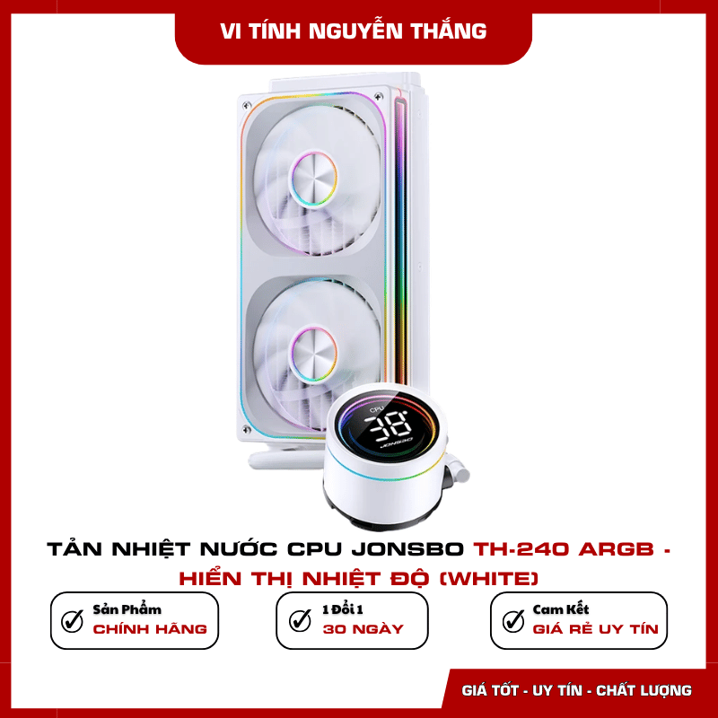 Socket tương thích của tản nhiệt Jonsbo TH-240 ARGB White