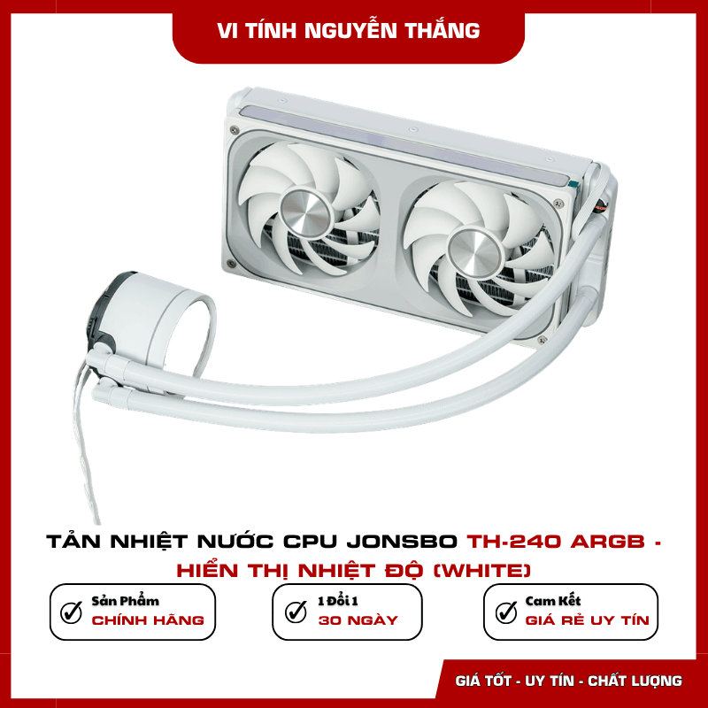 Màn hình hiển thị nhiệt độ CPU trên Jonsbo TH-240 White