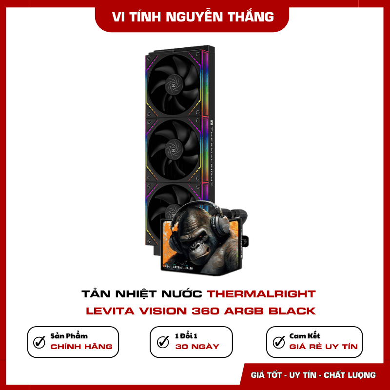 Cụm bơm Thermalright Levita Vision 360 ARGB Black