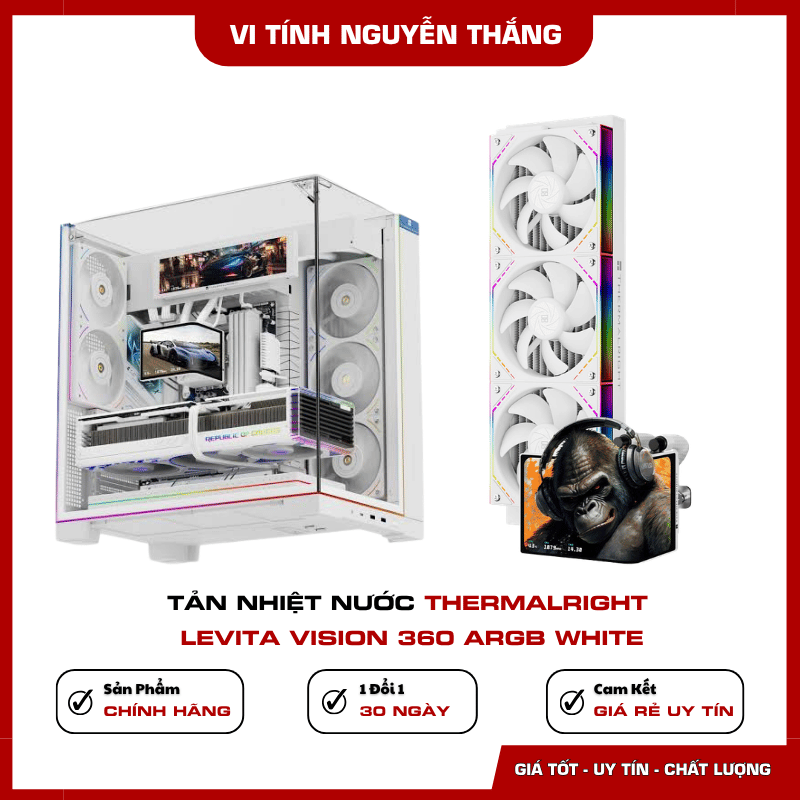 Màn hình 6.67 inch trên Thermalright Levita Vision 360 ARGB White