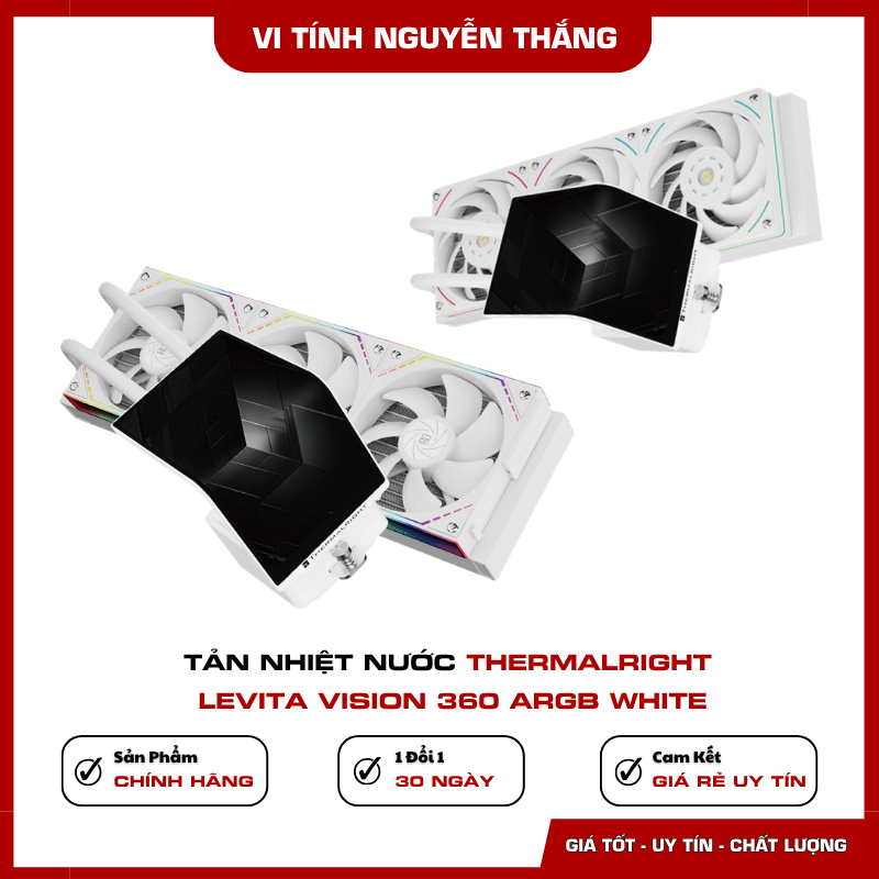Thermalright Levita Vision 360 ARGB White hỗ trợ socket Intel và AMD
