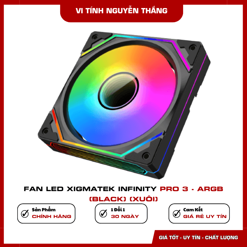 Fan Xigmatek Infinity Pro 3 120mm tạo luồng gió ổn định