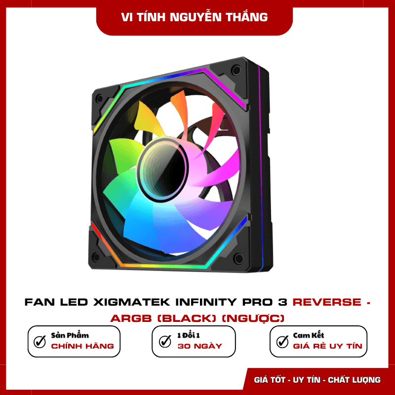 Hiệu năng Fan Xigmatek Infinity Pro 3 Reverse 1200 RPM