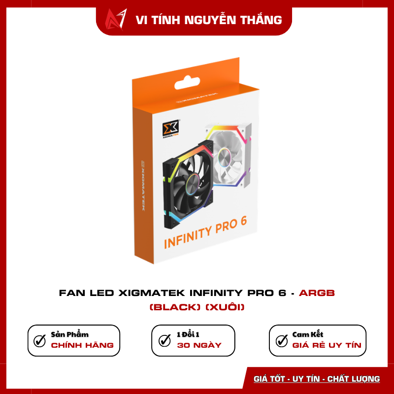 Fan case Xigmatek Infinity Pro 6 120mm màu đen