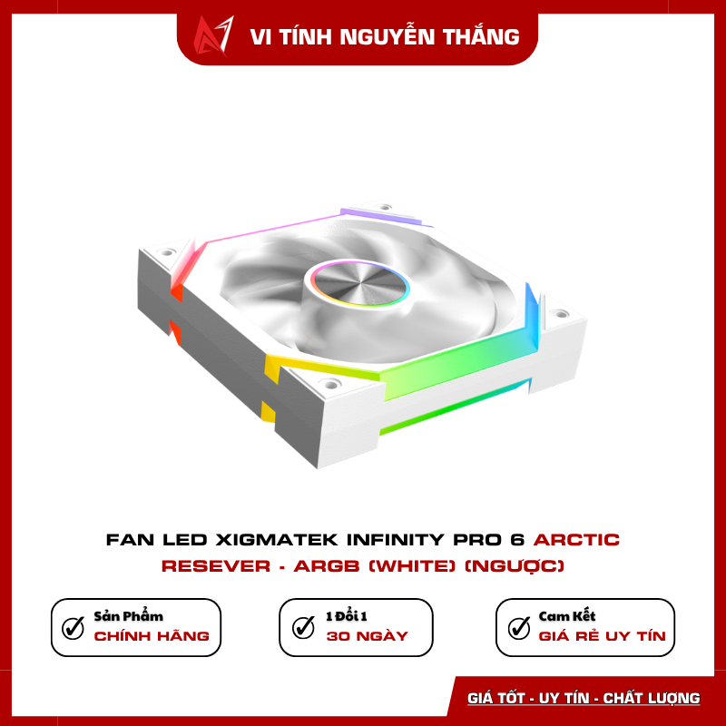 Fan Xigmatek Infinity Pro 6 Arctic Reverse airflow 40.60 CFM