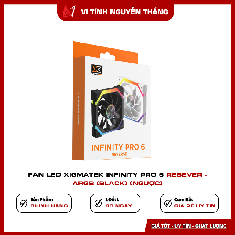 Fan case Xigmatek Infinity Pro 6 Reverse Black 120mm