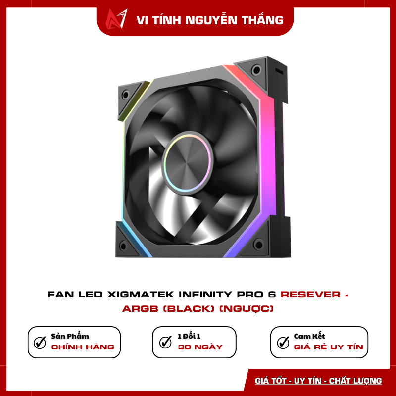 Fan Xigmatek Infinity Pro 6 Reverse airflow 40.60 CFM