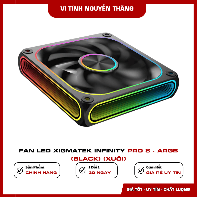 Fan Xigmatek Infinity Pro 8 sử dụng vòng bi thủy lực