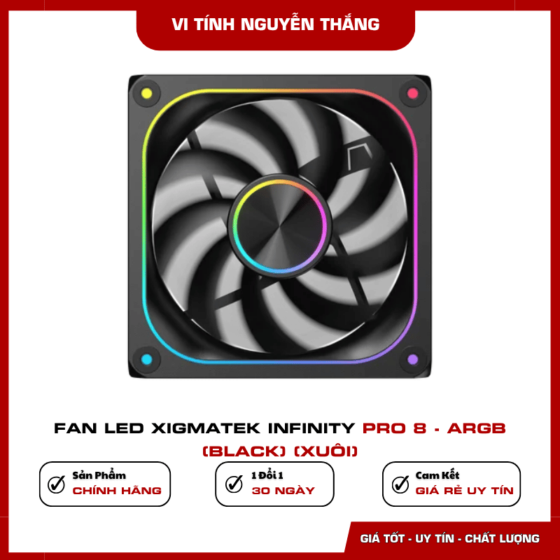 Quạt case Xigmatek Infinity Pro 8 tốc độ 1200 RPM