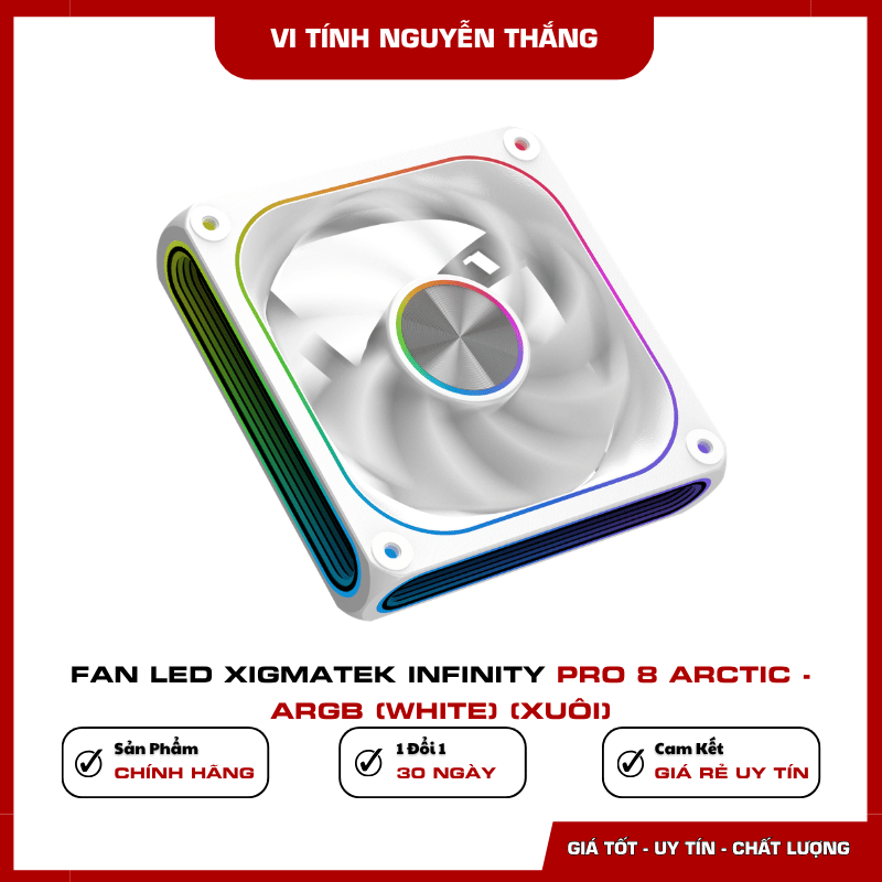 Kết nối PWM và ARGB của Xigmatek Infinity Pro 8 Arctic