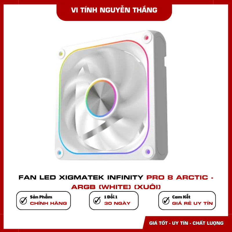 Khả năng làm mát của Fan Xigmatek Infinity Pro 8 Arctic 120mm