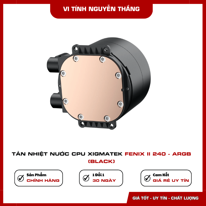Tản nước AIO Xigmatek FENIX II 240 ARGB Black cho PC gaming