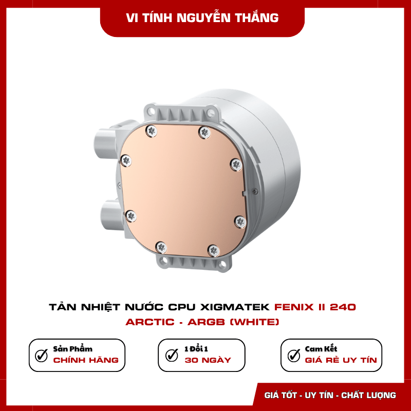 Tản nước Xigmatek FENIX II 240 Arctic hỗ trợ socket Intel AMD