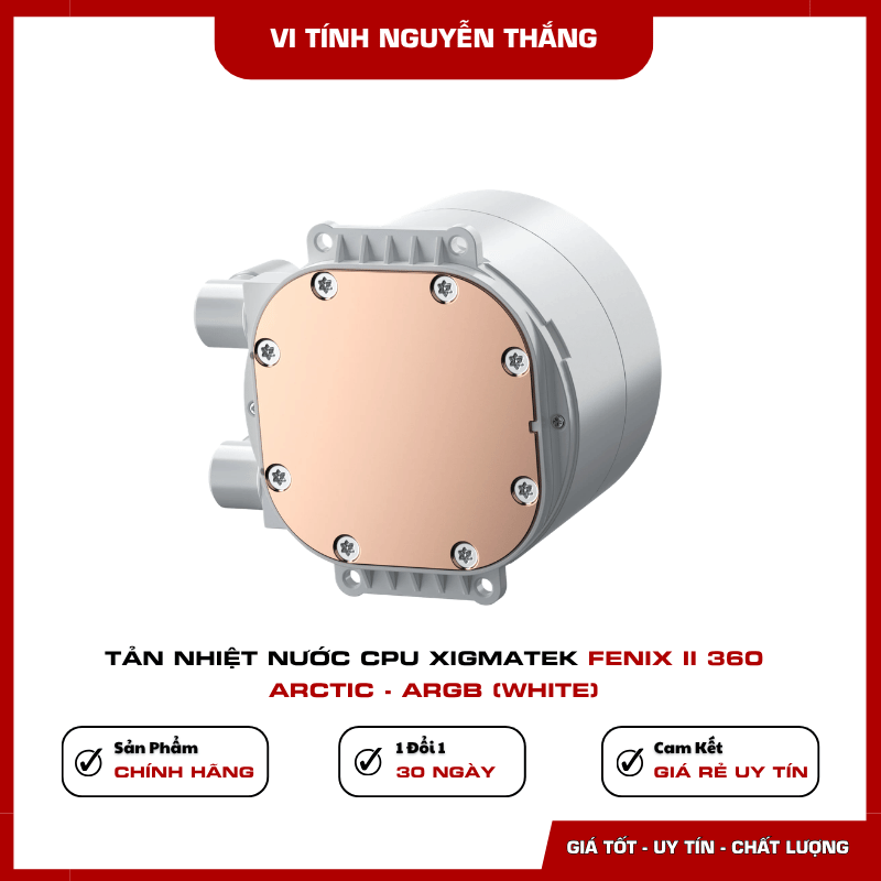 Xigmatek FENIX II 360 Arctic hỗ trợ Intel LGA1851 1700 và AMD AM5
