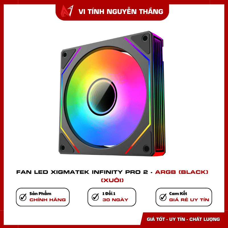 Fan case Xigmatek Infinity Pro 2 Black 120mm ban xuoi