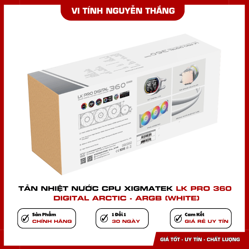 Màn hình Digital LCD Xigmatek LK Pro 360 Digital Arctic