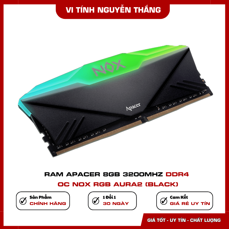 Thanh RAM Apacer NOX RGB DDR4 tốc độ 3200MHz