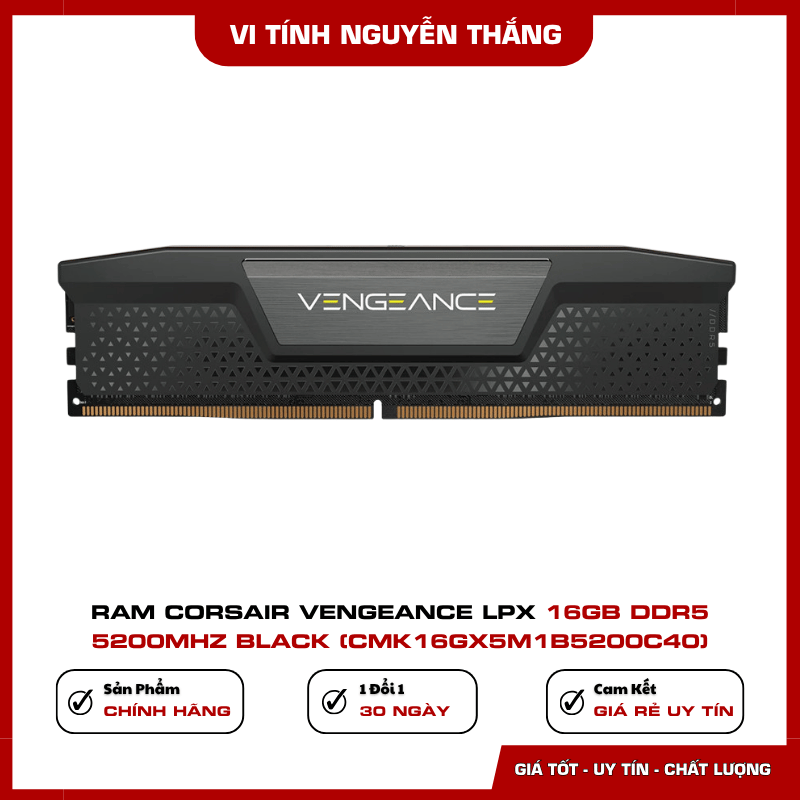 RAM Corsair Vengeance LPX 16GB DDR5 5200MHz Black