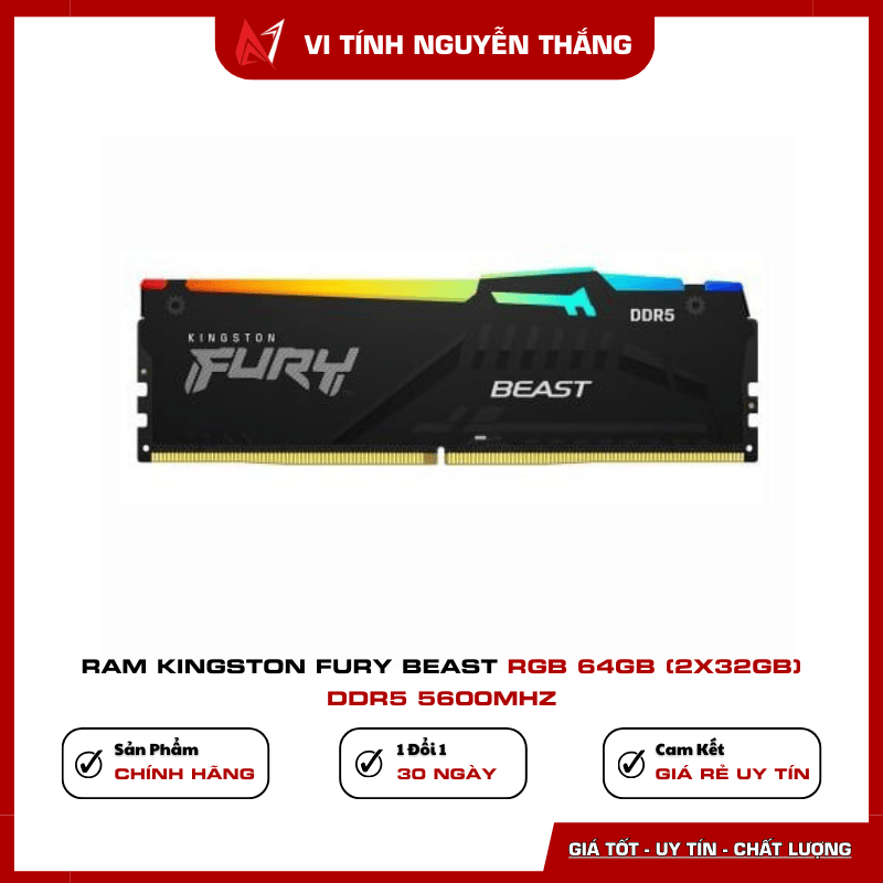 RAM Kingston Fury Beast RGB DDR5 5600MHz