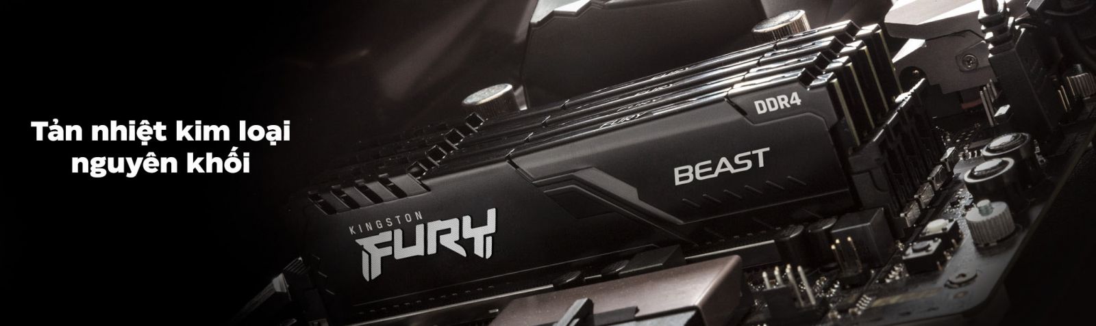 Ram Kingston Fury Beast 16GB 3200MHz DDR4 Black