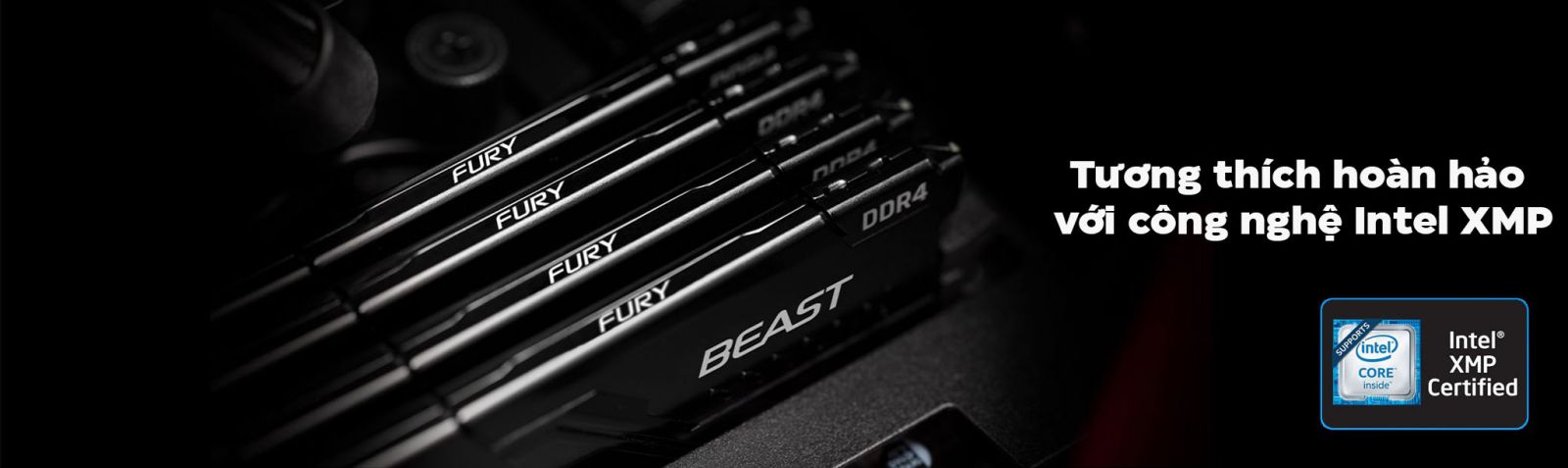 Ram Kingston Fury Beast 16GB 3200MHz DDR4 Black