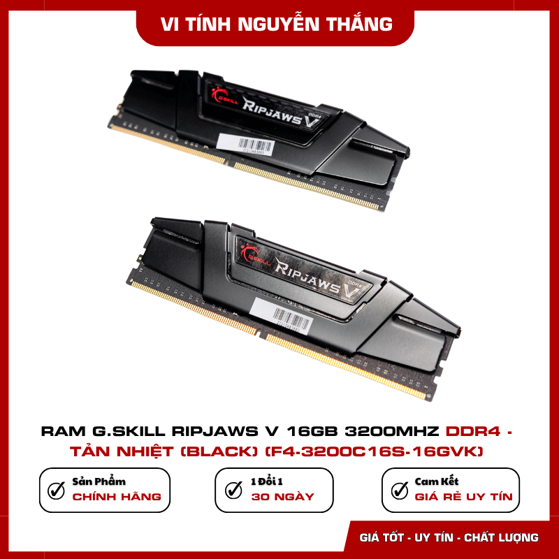 RAM G.Skill Ripjaws V 16GB hỗ trợ Intel XMP 2.0