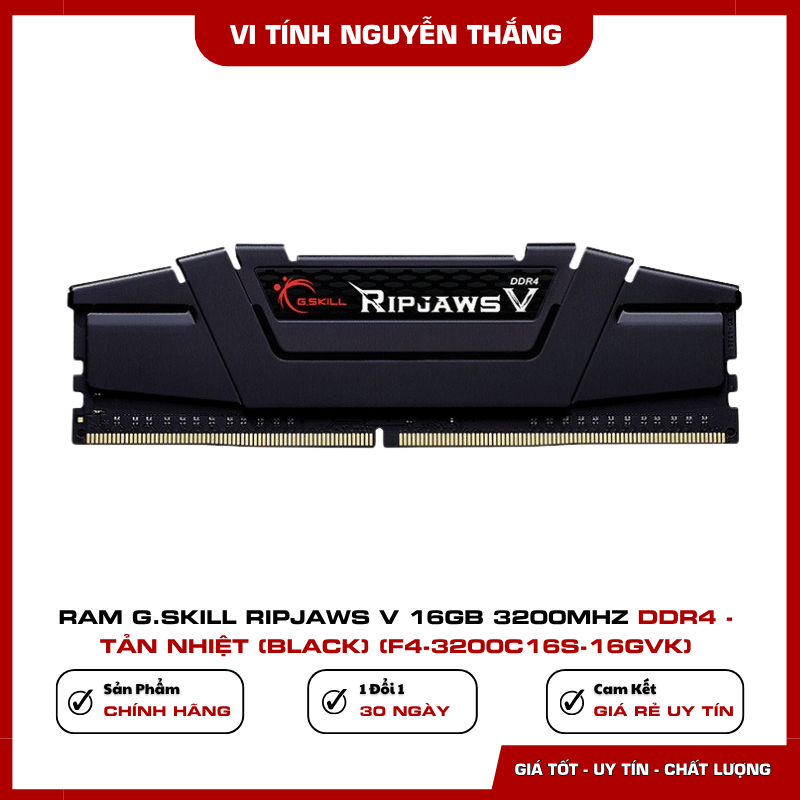 RAM G.Skill Ripjaws V 16GB 3200MHz DDR4 F4-3200C16S-16GVK