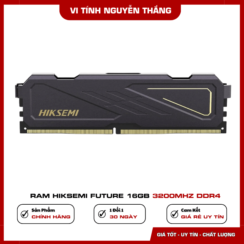 RAM HIKSEMI FUTURE 16GB 3200MHz DDR4 dung lượng 16GB