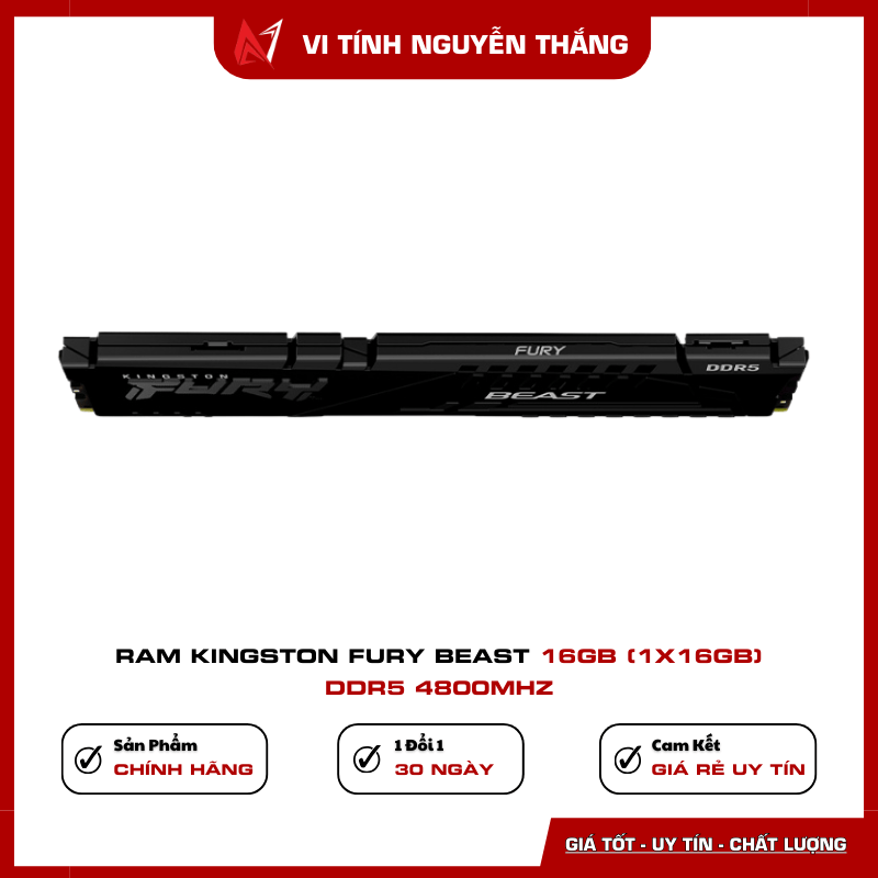 Tản nhiệt RAM Kingston Fury Beast DDR5