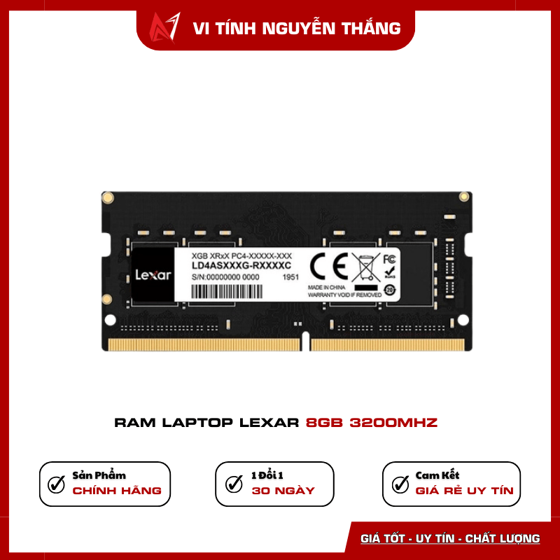 RAM Laptop Lexar 8GB 3200MHz DDR4