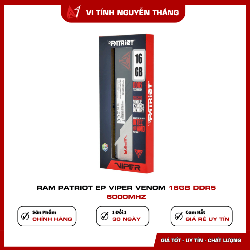RAM Patriot Viper Venom DDR5 16GB bus 6000MHz