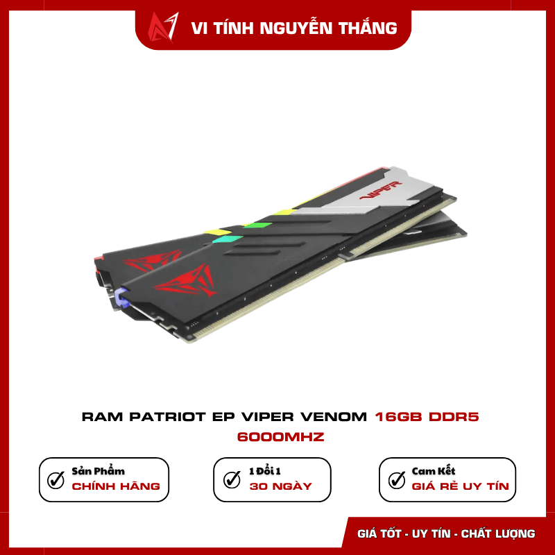 RAM DDR5 Patriot Viper Venom cho PC gaming