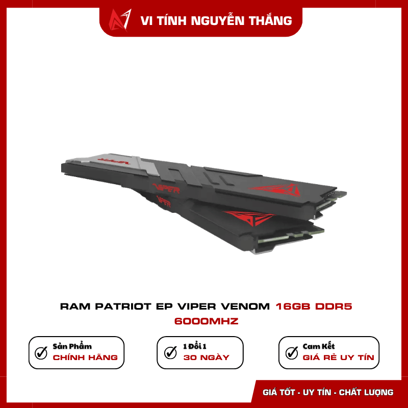 Nâng cấp RAM DDR5 Patriot Viper Venom tại Vi Tính Nguyễn Thắng
