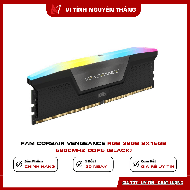 RAM Corsair Vengeance RGB 32GB 5600MHz DDR5 Black
